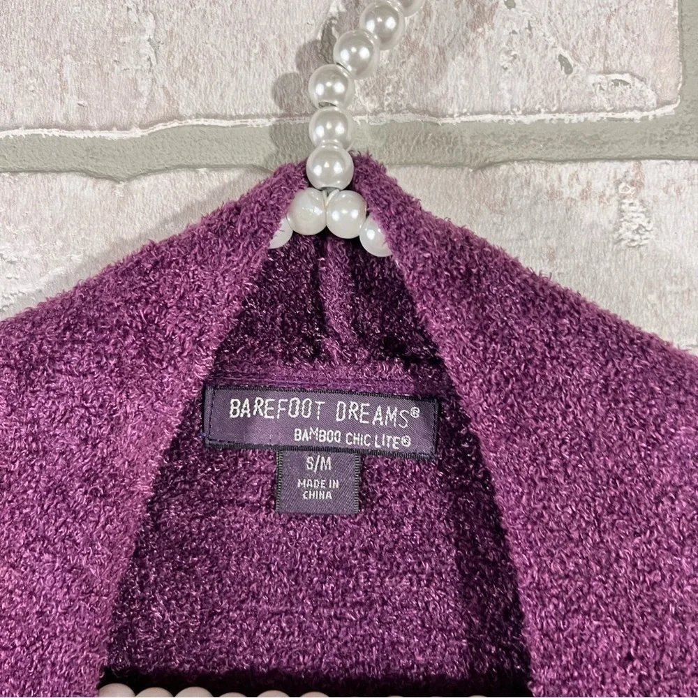 Barefoot Dreams Bamboo Chic Lite Calypso Purple Ombré Wrap Sweater Size S/M